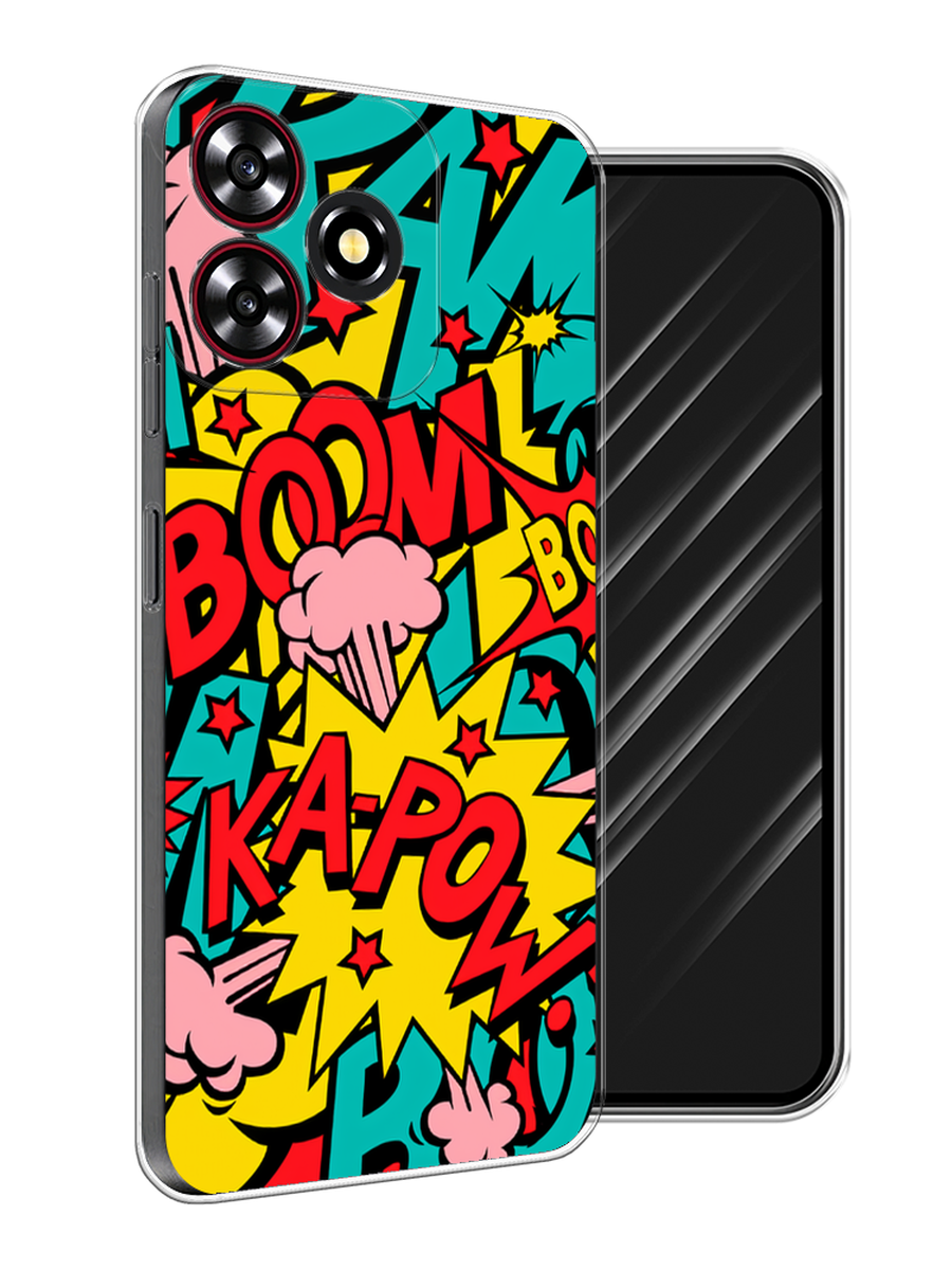 

Чехол Awog на ZTE Blade V50 Smart "Постер pop art", Бирюзовый;желтый;красный, 136550-1