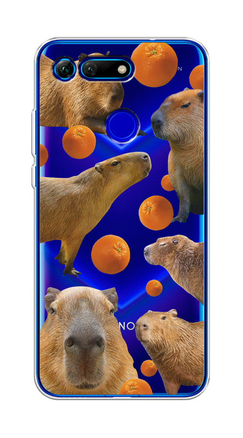 

Чехол на Honor V20 "Капибара и апельсины", 67350-1