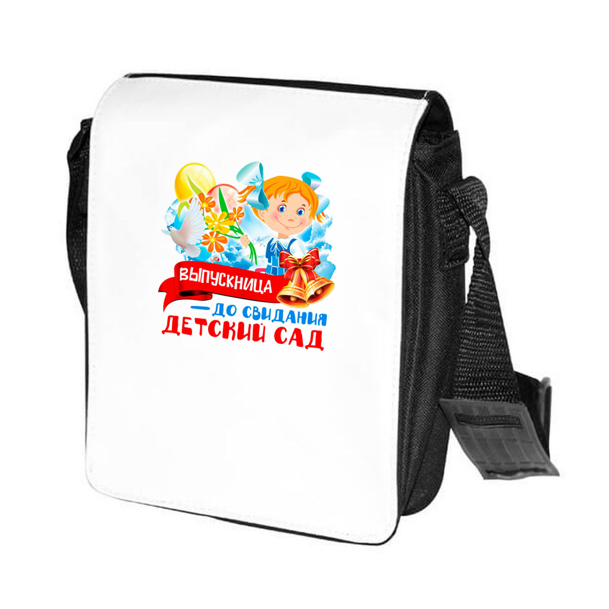 

Сумка унисекс CoolPodarok CN04980 черно-белый, Черный;белый, CN04980