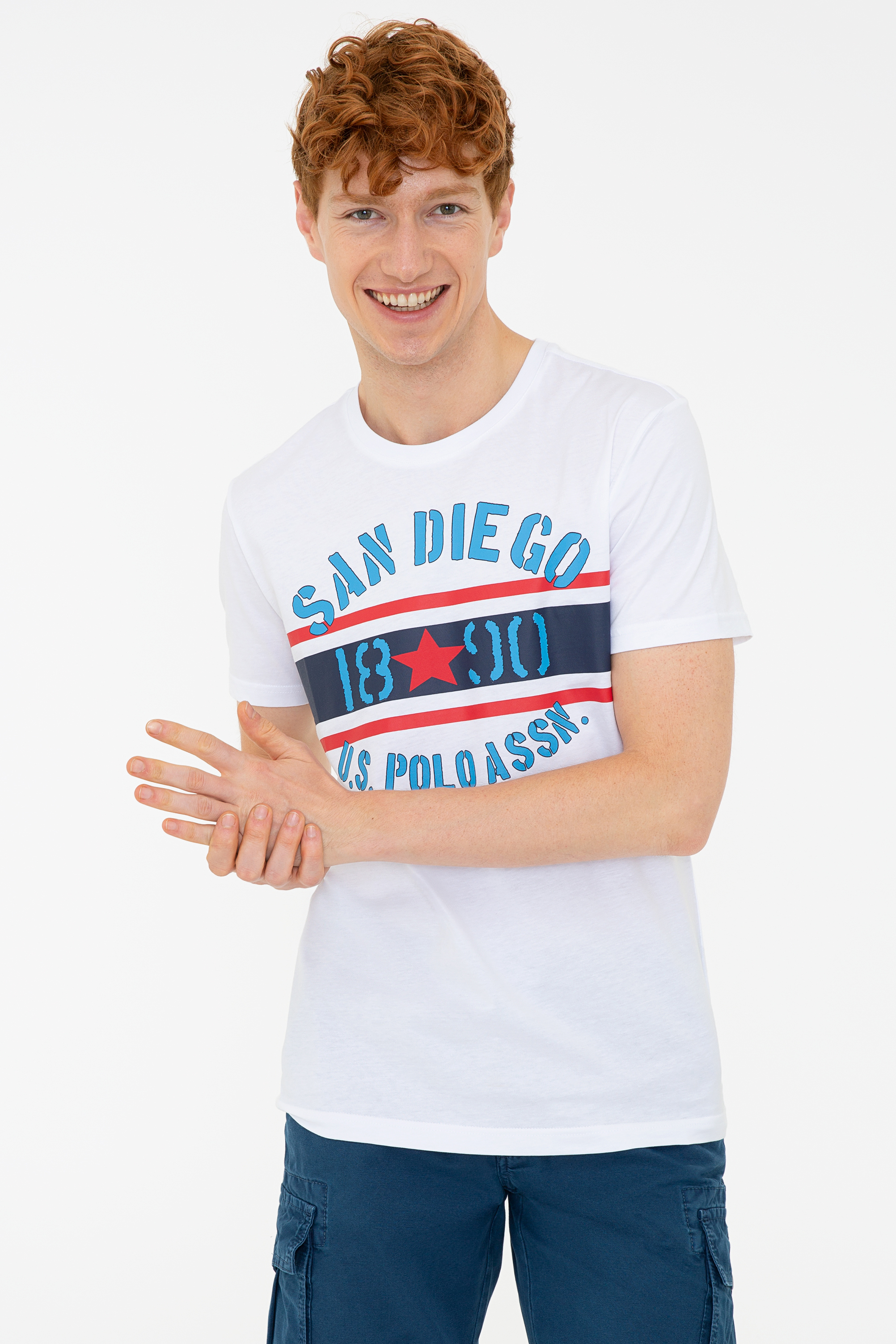 

Футболка мужская U.S. POLO Assn. G081GL0110BURI белая XS, Белый, G081GL0110BURI