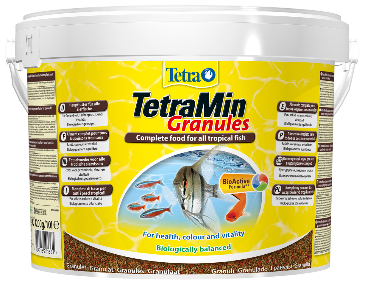 Корм для аквариумных рыбок Tetra Tetramin Granules гранулы, 4 шт по 10 л
