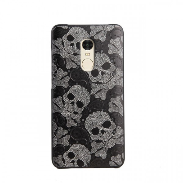 фото Силиконовая накладка с принтом для xiaomi redmi note 4 (mtk) (skulls) epik