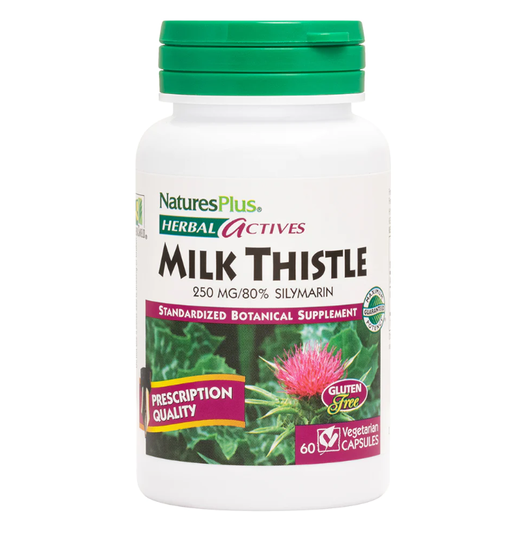 

Расторопша NaturesPlus капсулы 250 мг 60 шт., MILK THISTLE 250 MG VCAP 60