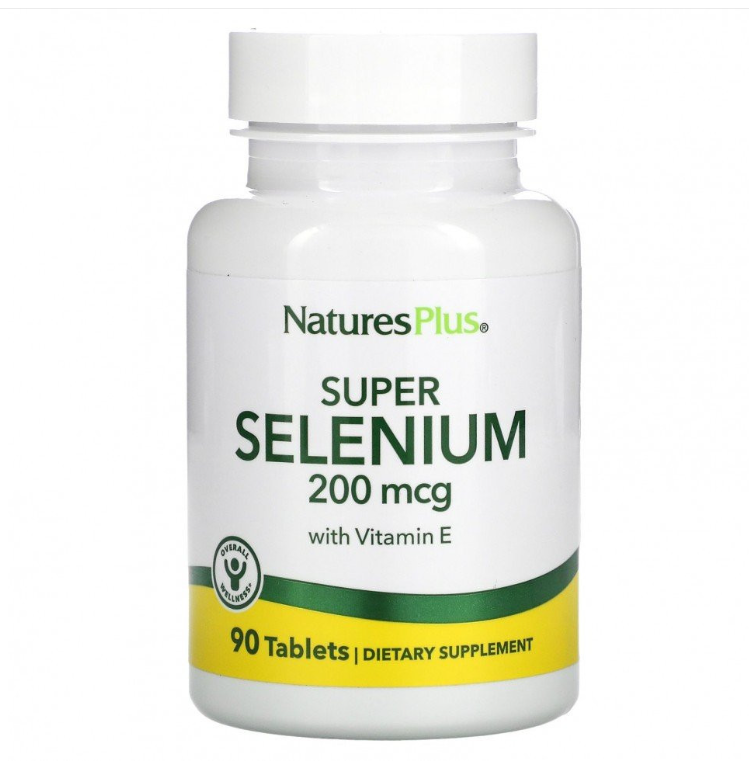 

Селен с витамином Е NaturesPlus таблетки 200 мкг 90 шт., SUPER SELENIUM COMPLEX TAB 90