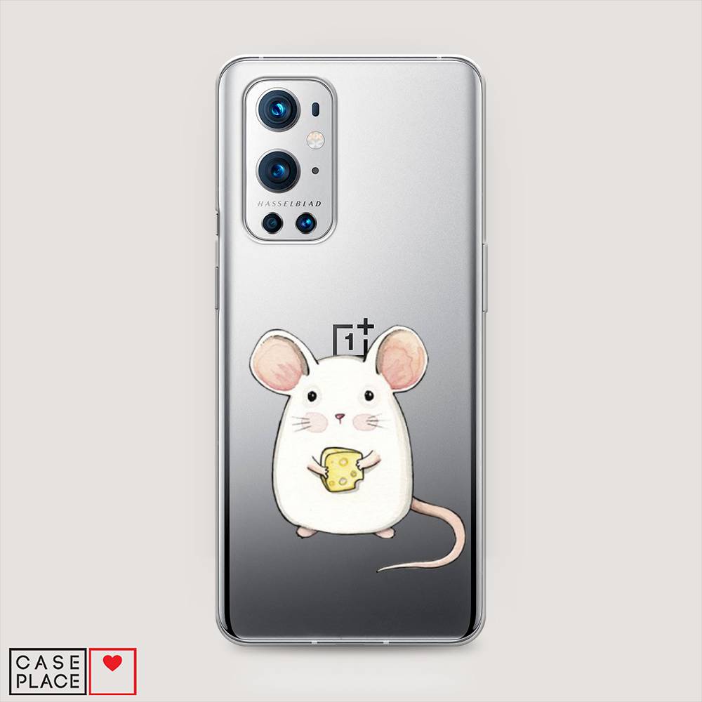 

Чехол Awog на OnePlus 9 Pro / ВанПлас 9 Pro "Мышка", Белый;розовый;прозрачный, 151550-1