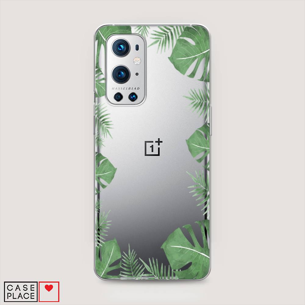 

Чехол Awog на OnePlus 9 Pro / ВанПлас 9 Pro "Листья папоротника рамка", Зеленый, 151550-8