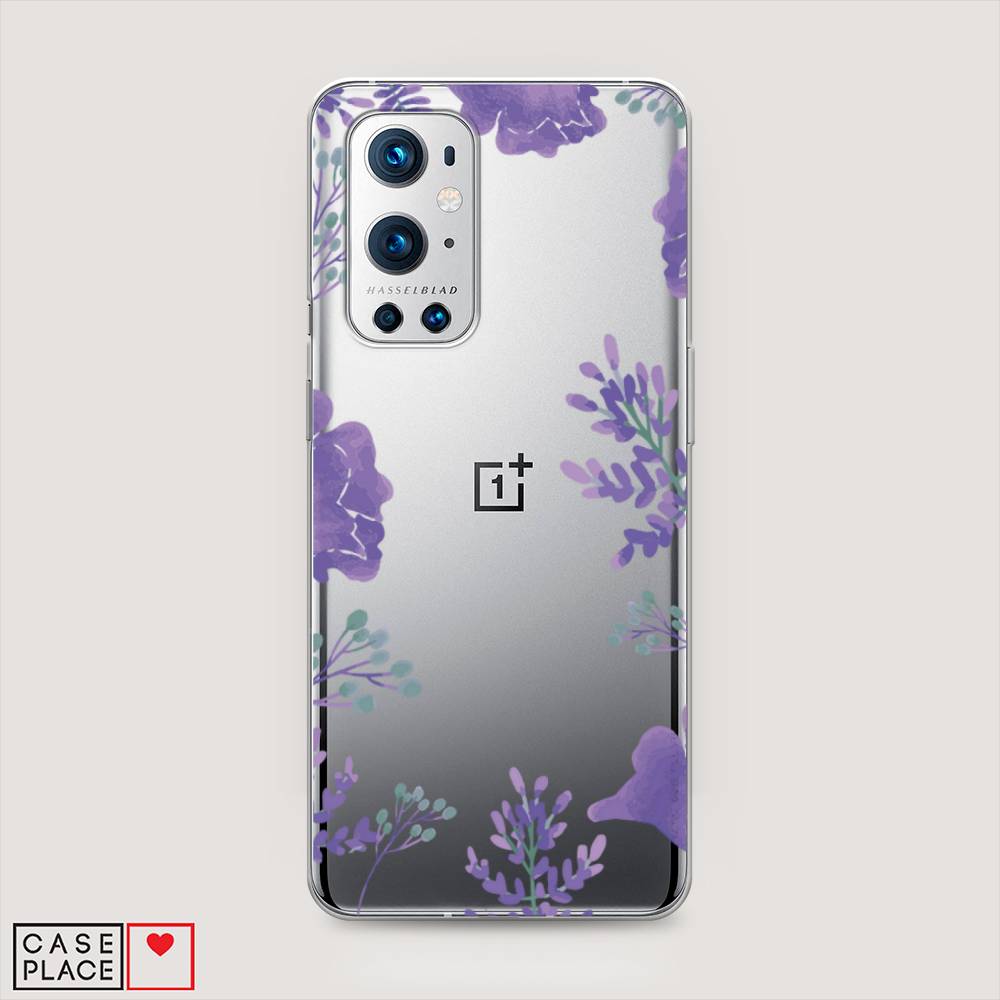 

Чехол Awog на OnePlus 9 Pro / ВанПлас 9 Pro "Сиреневая цветочная рамка", Прозрачный;фиолетовый, 151550-8