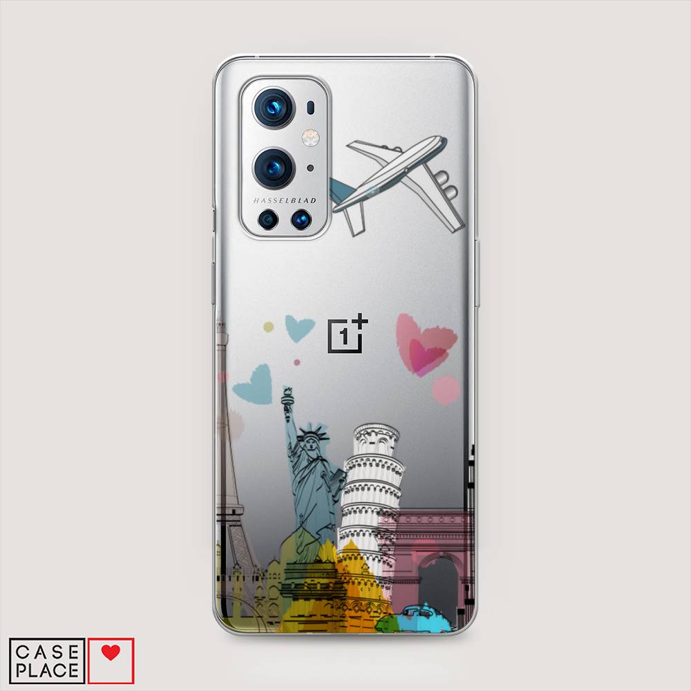 

Чехол Awog на OnePlus 9 Pro / ВанПлас 9 Pro "Самолет путешествий", Желтый, 151550-10