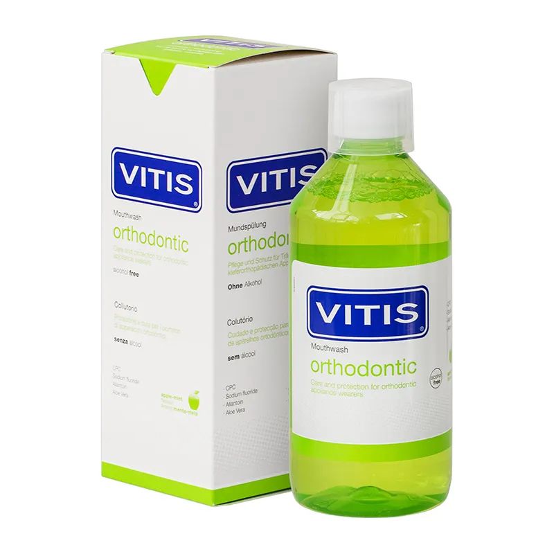 Ополаскиватель Dentaid Vitis Orthodontic, 500 мл ополаскиватель для рта dentaid vitis sensitive 500 мл