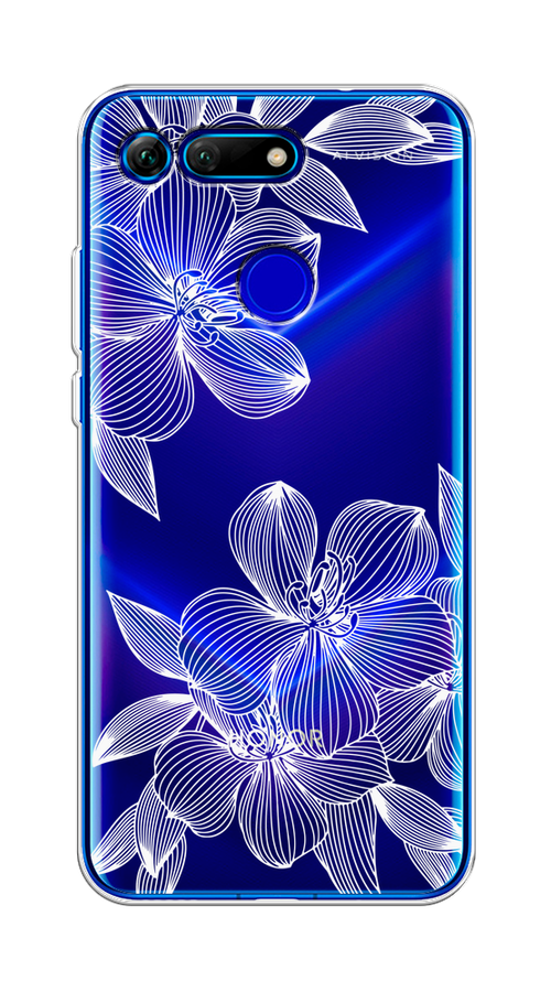 

Чехол на Honor V20 "Крокус", Белый;прозрачный, 67350-1