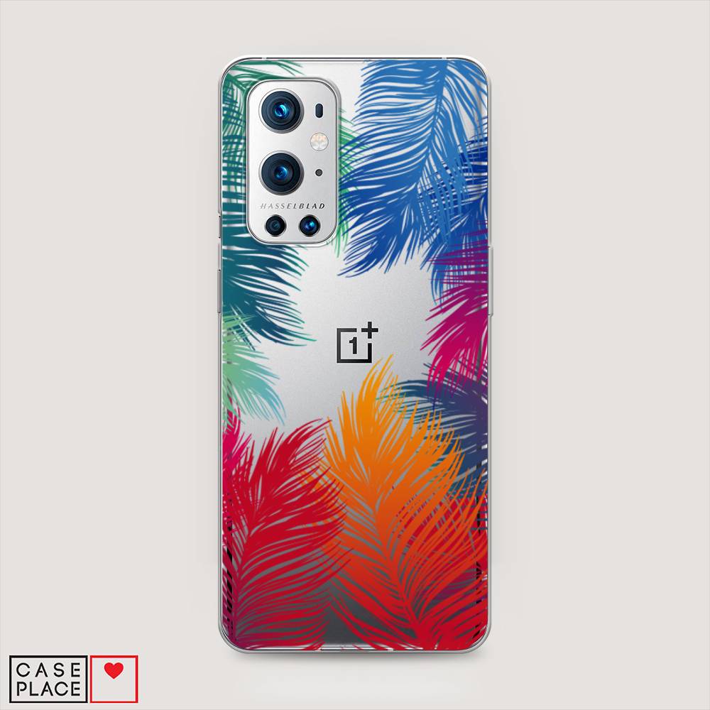 

Чехол Awog на OnePlus 9 Pro / ВанПлас 9 Pro "Рамка из перьев", Красный, 151550-4