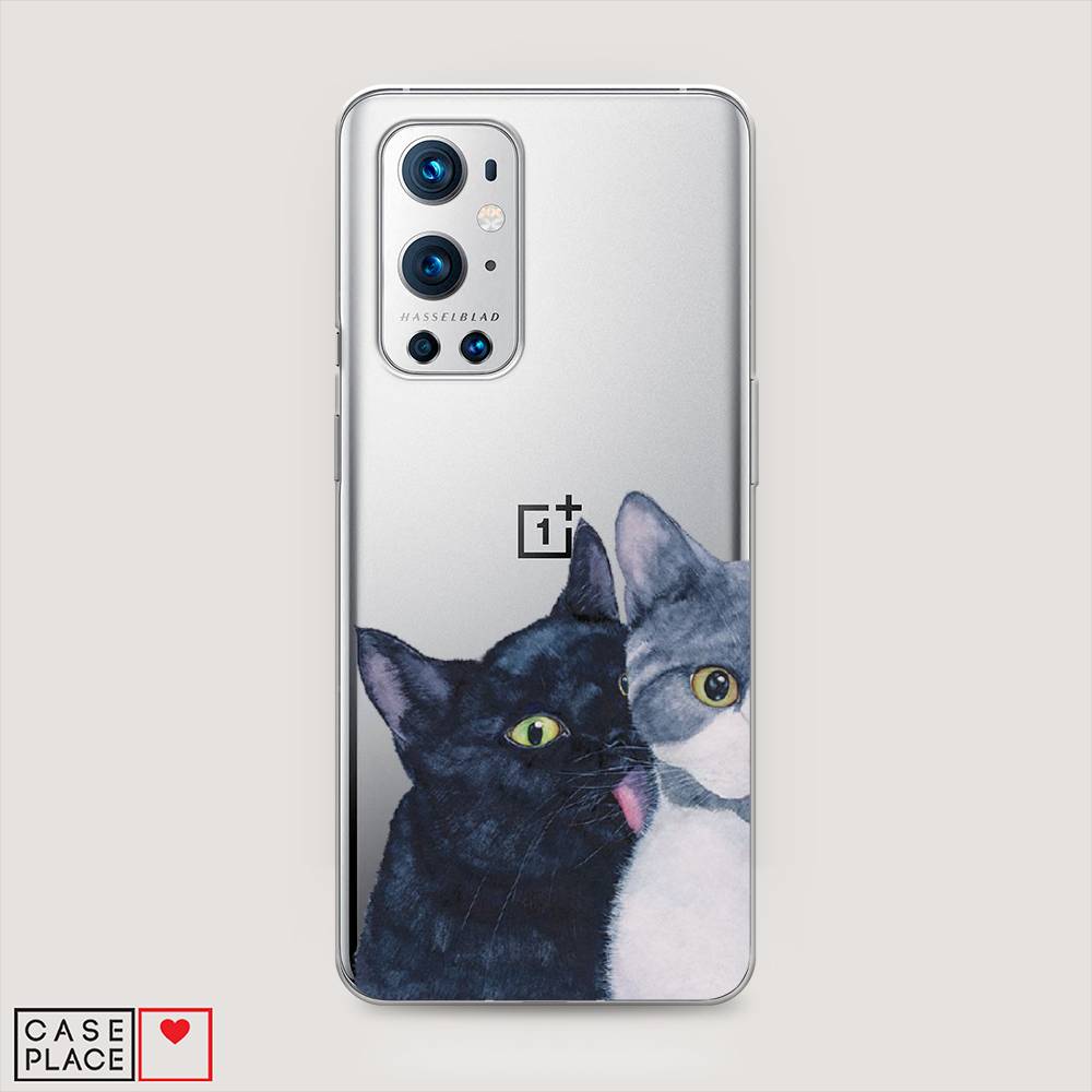 

Чехол Awog на OnePlus 9 Pro / ВанПлас 9 Pro "Кошачья любовь", Синий, 151550-1
