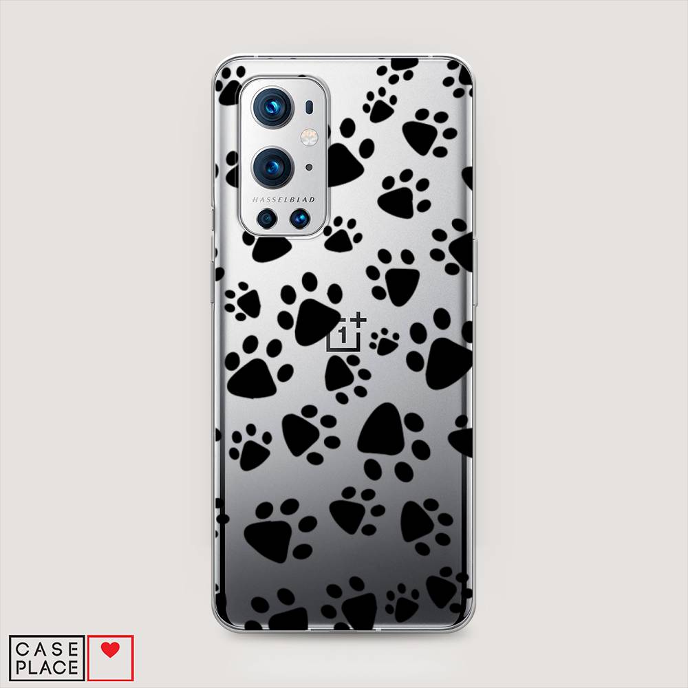 

Чехол Awog на OnePlus 9 Pro / ВанПлас 9 Pro "Лапки черные", Черный, 151550-2