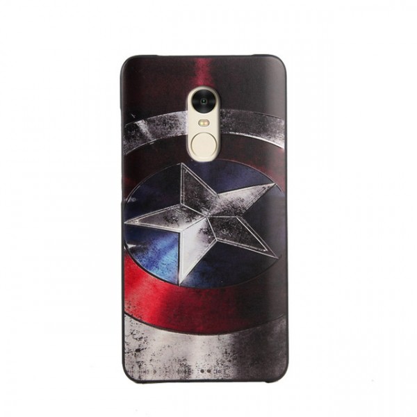 фото Силиконовая накладка с принтом для xiaomi redmi note 4 (mtk) (captain america) epik