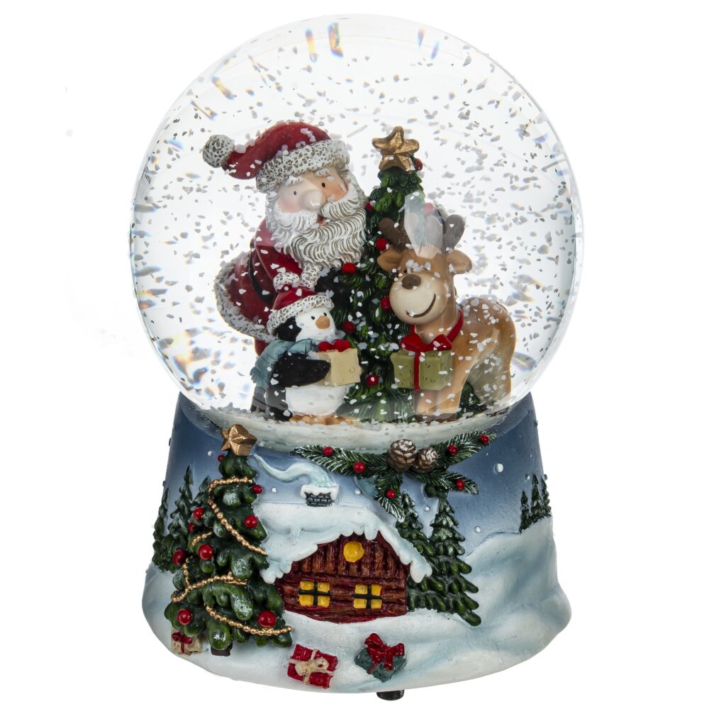 

Фигурка декоративная в стекл. шаре "Санта" (музыка), D 10 см, 10*10*15 см KSM-781517