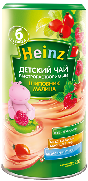 Чай Heinz Шиповник-малина с 6 мес 200 г