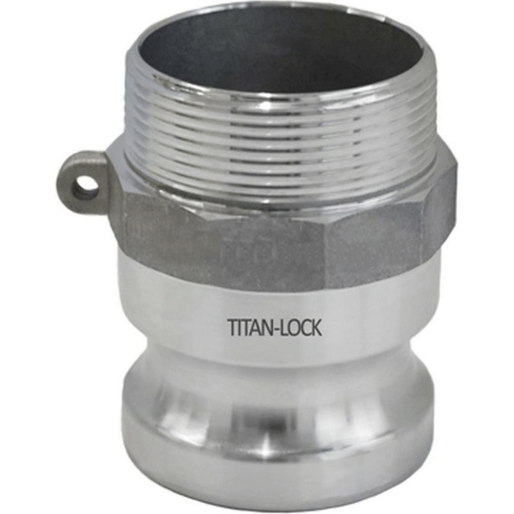 фото Titan lock камлок алюминиевый типа f серия "ecoline", ниппель наруж. резьба bsp 1 1/4", tl