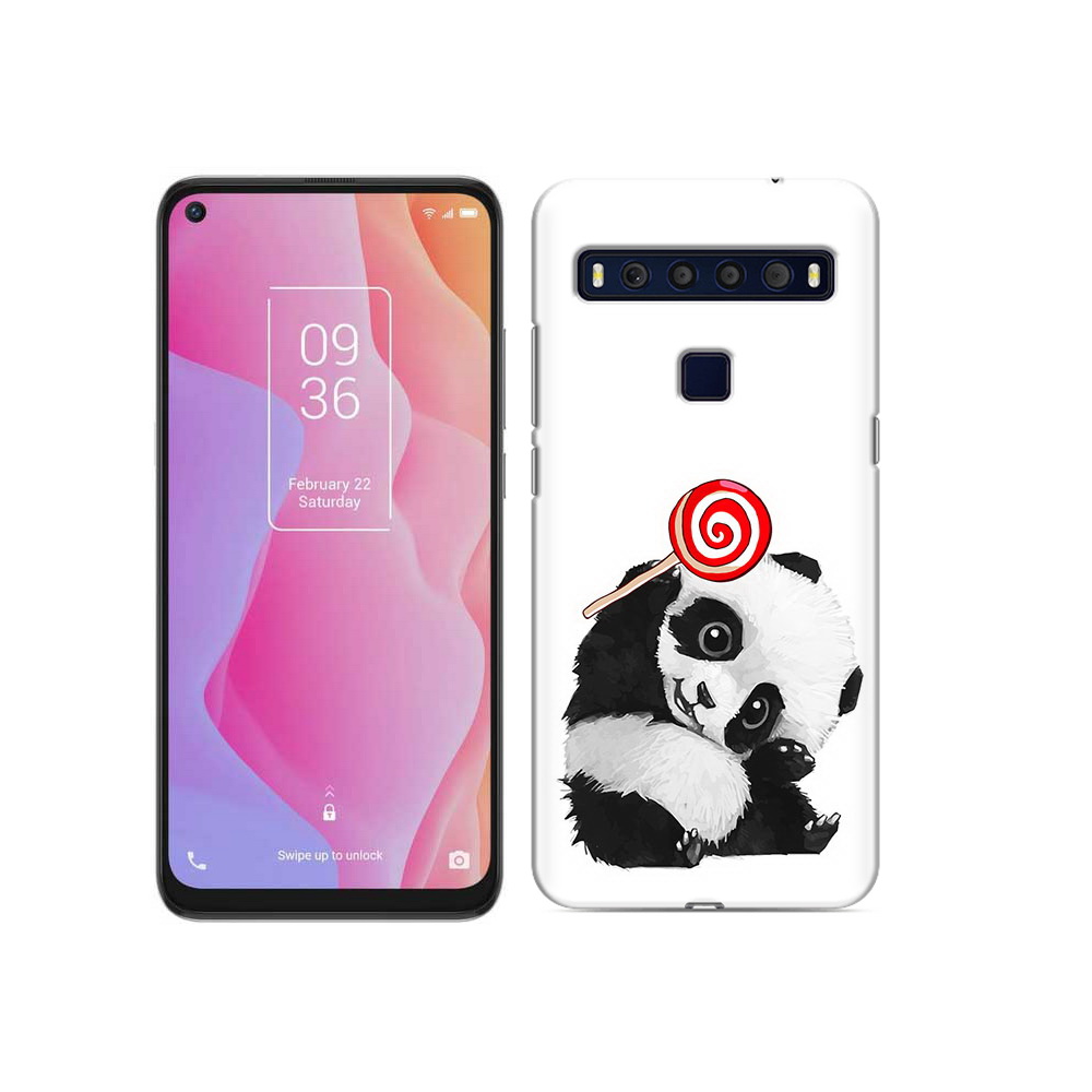 

Чехол MyPads Tocco для TCL 10L панда с леденцом, Прозрачный, Tocco