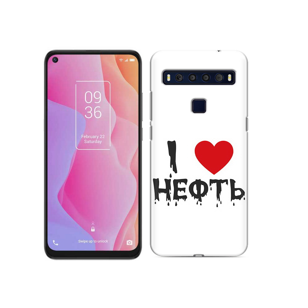 

Чехол MyPads Tocco для TCL 10L нефть, Прозрачный, Tocco