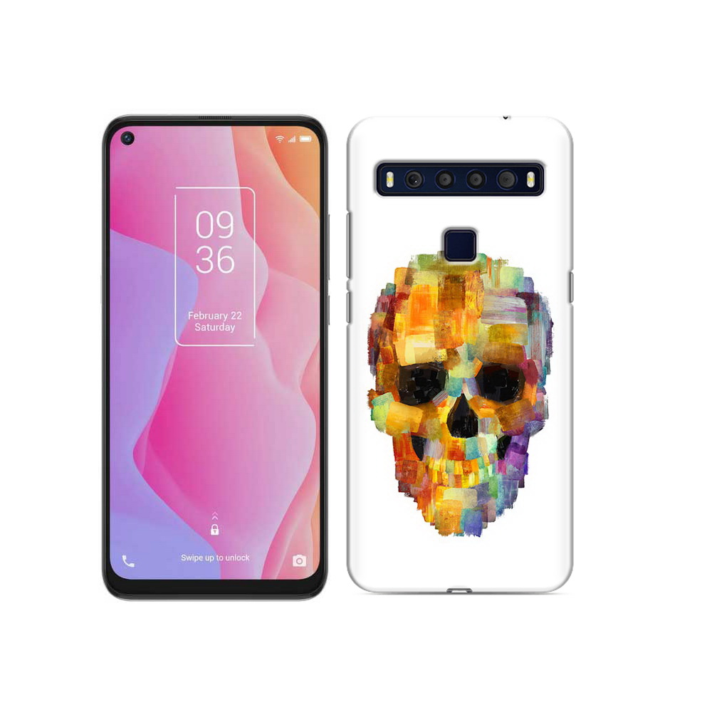 

Чехол MyPads Tocco для TCL 10L нарисованный череп, Прозрачный, Tocco