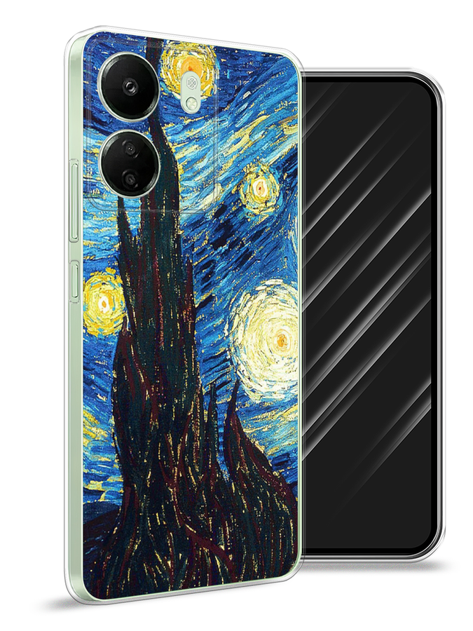 

Чехол Awog на Xiaomi Redmi 13C "Ван Гог Звездная ночь", Желтый, 320550-1