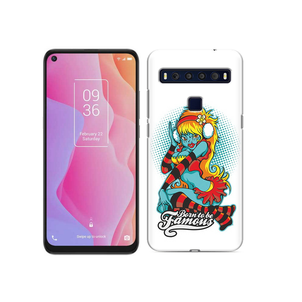 

Чехол MyPads Tocco для TCL 10L нарисованная девушка в наушниках, Прозрачный, Tocco