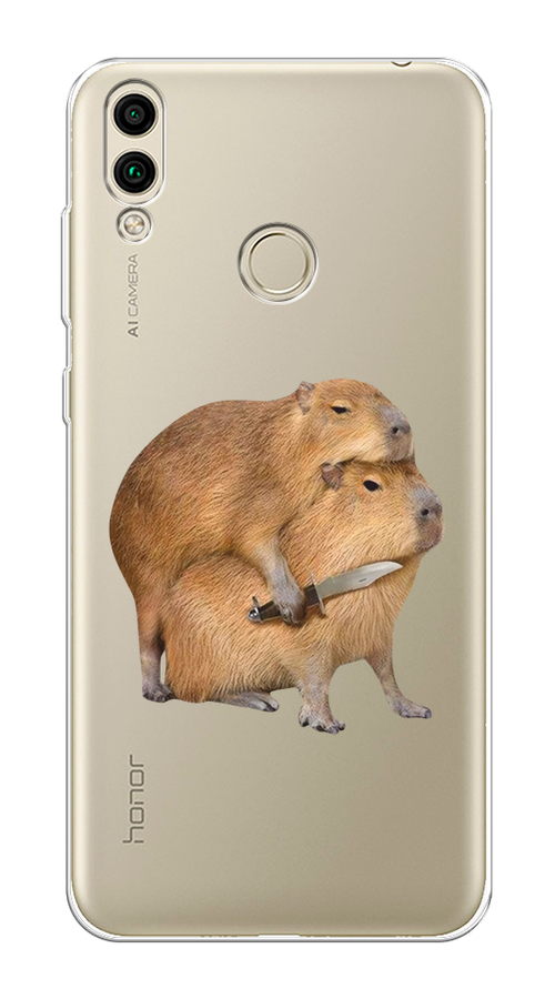 

Чехол на Honor 8C "Капибара с ножом", 67150-1