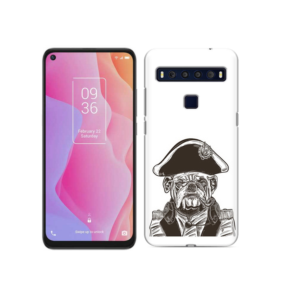 

Чехол MyPads Tocco для TCL 10L мопс генерал, Прозрачный, Tocco