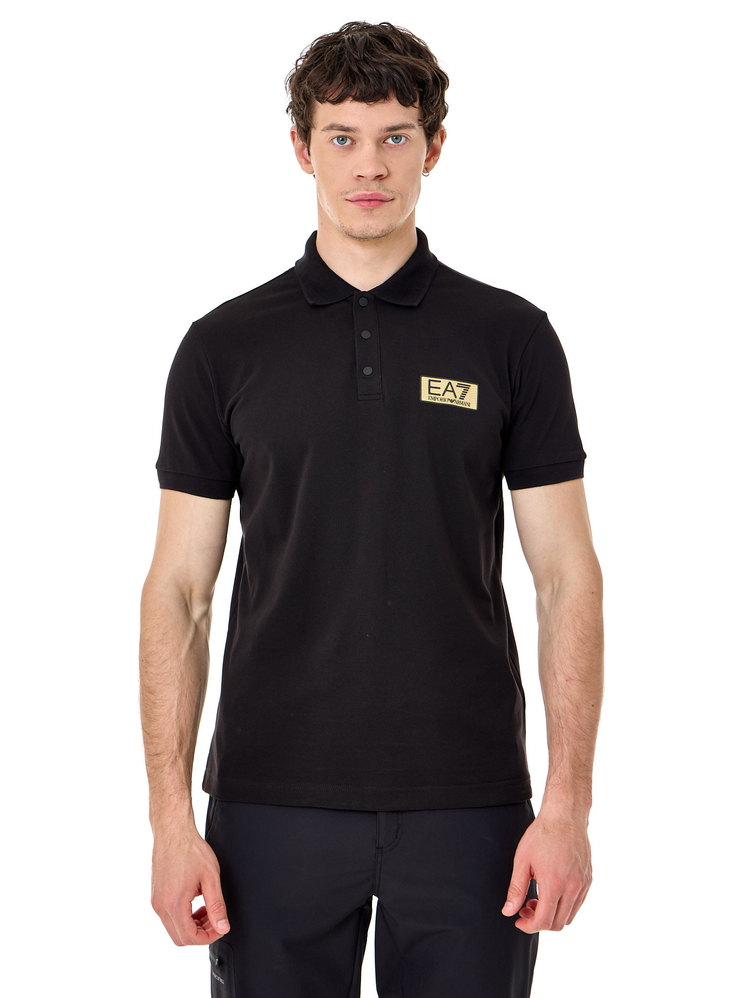 

Футболка мужская EA7 Gold Label Pima Pq 2024 черная L, Черный, Gold Label Pima Pq 2024