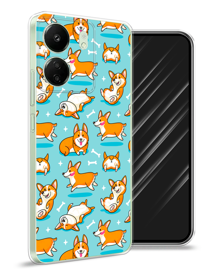 

Чехол Awog на Xiaomi Redmi 13C "Веселые корги", Коричневый, 320550-1