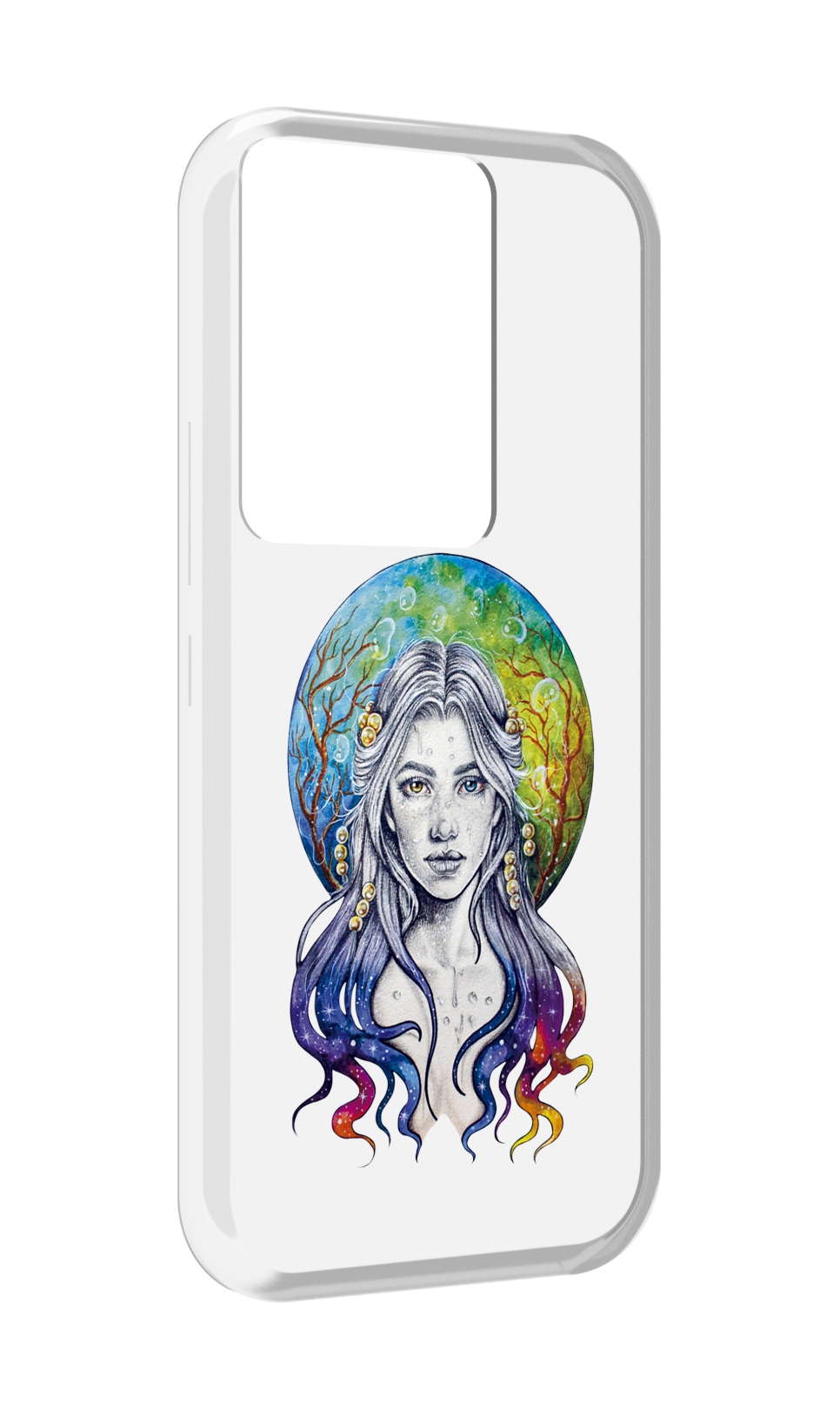 

Чехол MyPads девушка с красивыми волосами для Itel Vision 3 Plus / Itel P38 Pro, Прозрачный, Tocco