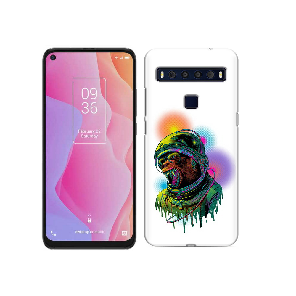 

Чехол MyPads Tocco для TCL 10L медведь космонавт, Прозрачный, Tocco