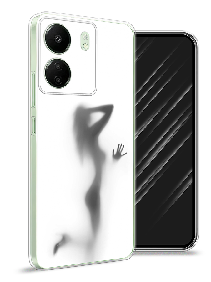 

Чехол Awog на Xiaomi Redmi 13C "Стекло в душе", Белый;серый;черный, 320550-1