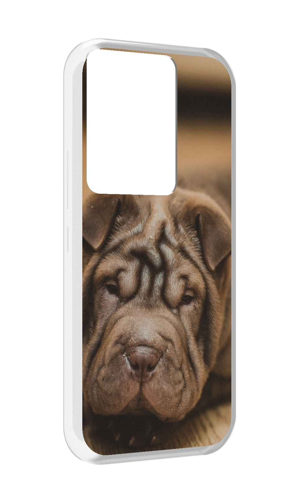 

Чехол MyPads шарпеи для Itel Vision 3 Plus / Itel P38 Pro, Прозрачный, Tocco