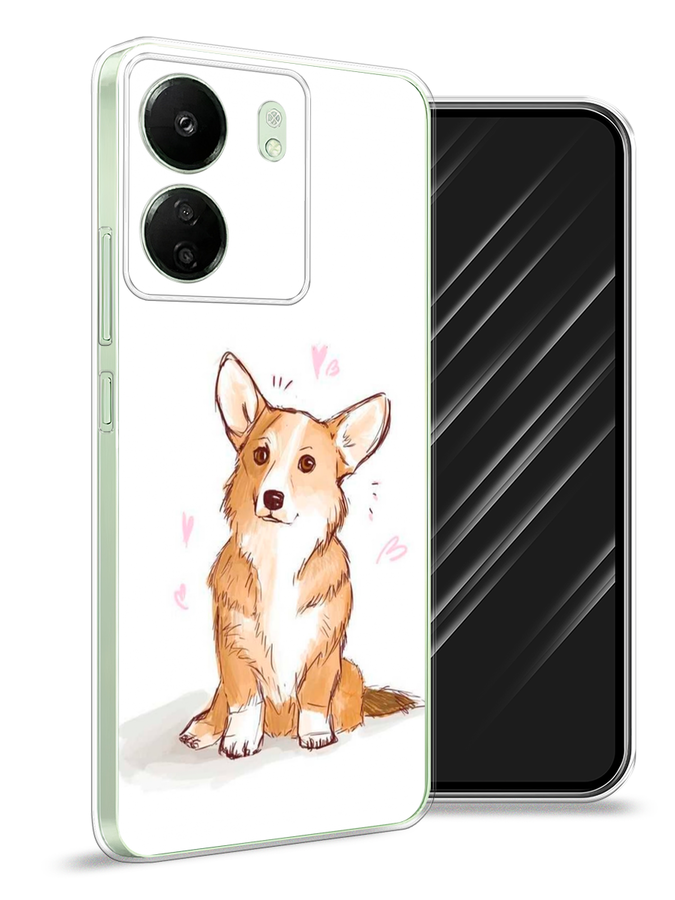 

Чехол Awog на Xiaomi Redmi 13C "Корги любовь", Бежевый;белый, 320550-1