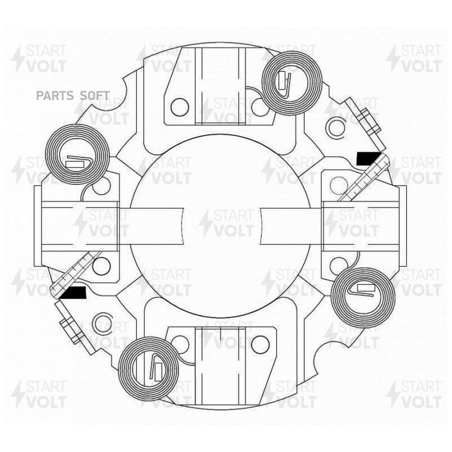 

Щеткодержатель Стартера Startvolt Vbs0703