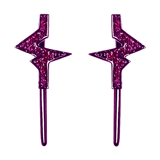 

Серьги из ювелирного сплава с корундом Caviar Jewellery P001R, P001R