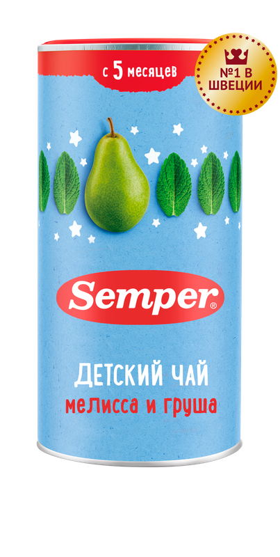 Чай Semper Мелисса и груша с 5 мес 200г 1800₽