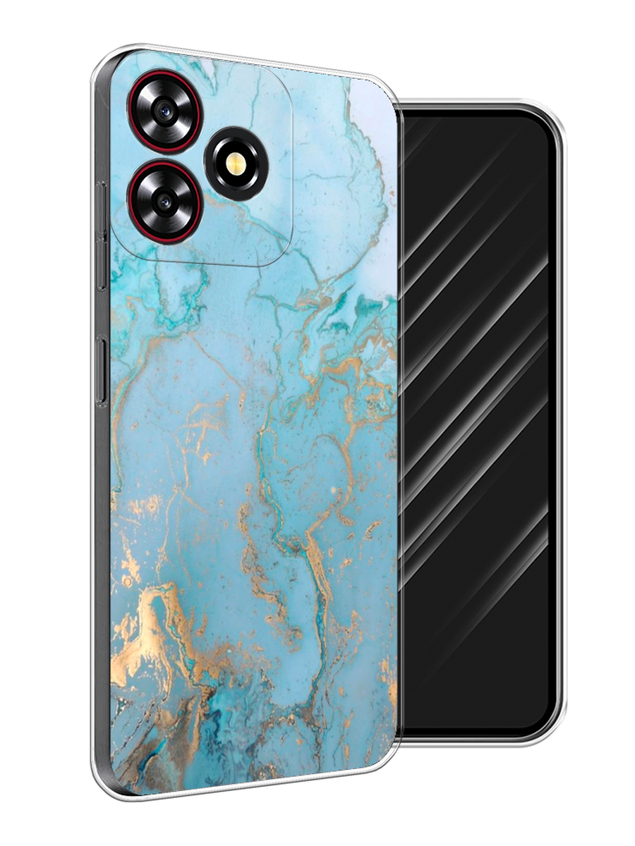 

Чехол Awog на ZTE Blade V50 Smart "Голубой мрамор рисунок", 136550-1