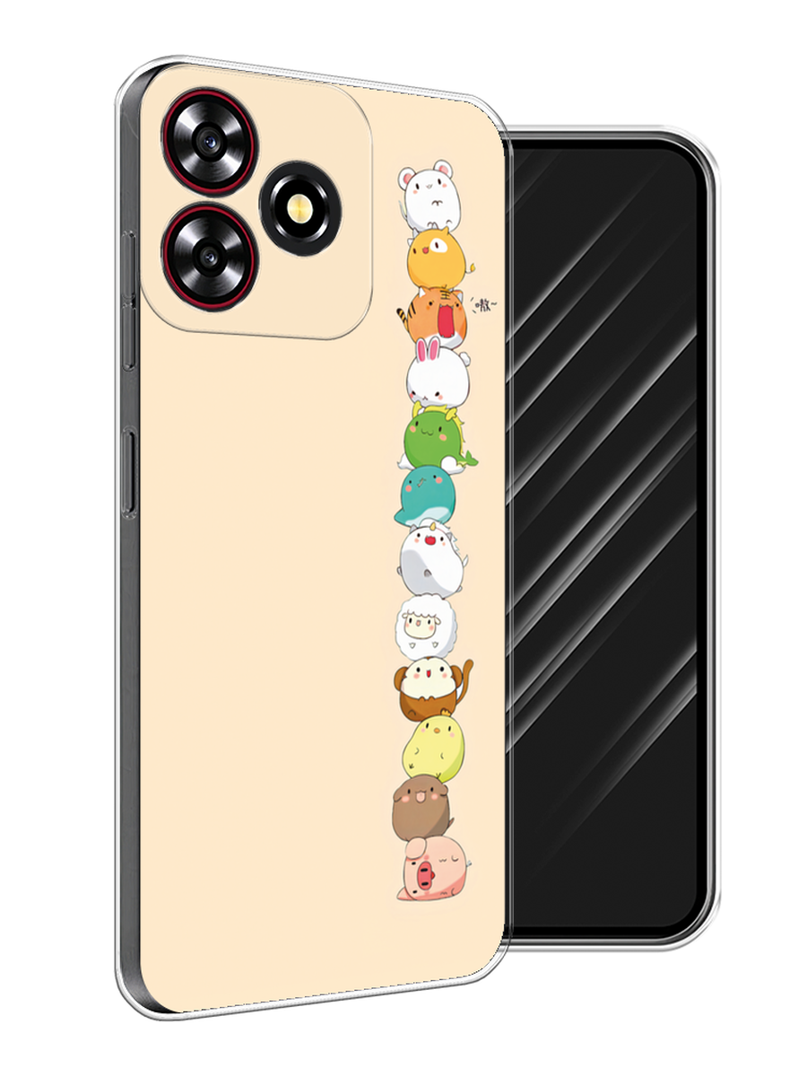 

Чехол Awog на ZTE Blade V50 Smart "Питомцы Чиби", Желтый, 136550-1