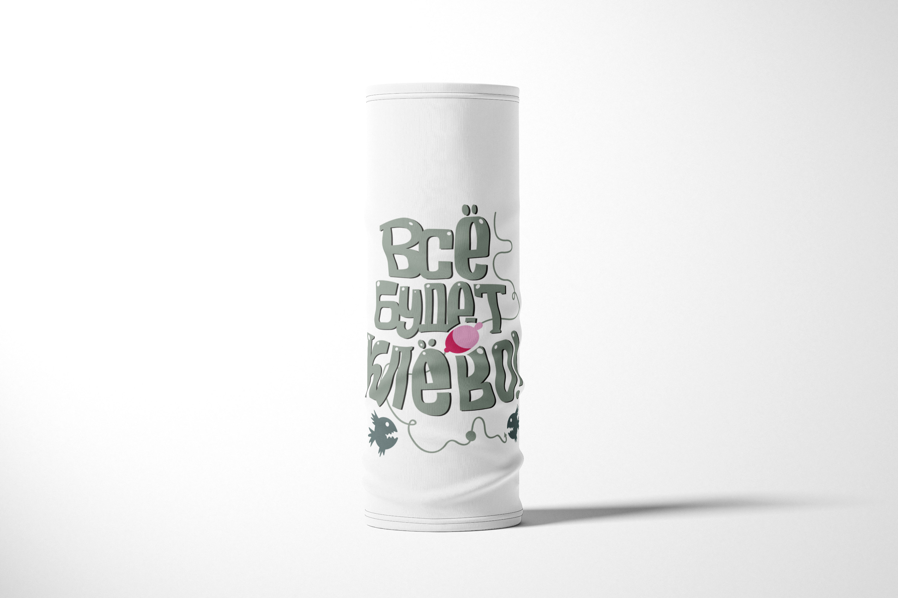 

Бандана / Бафф / Снуд-трансформер / Прикольные надписи / Настроение Все будет клево, Разноцветный, BBuffVM_VM1367957