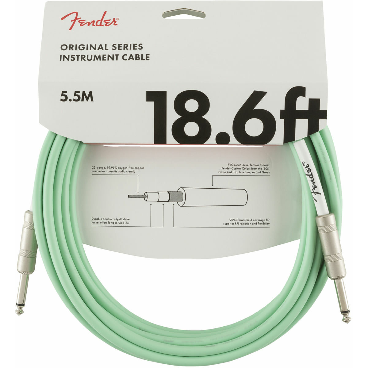 фото Гитарный кабель fender 18.6 or inst cable sfg