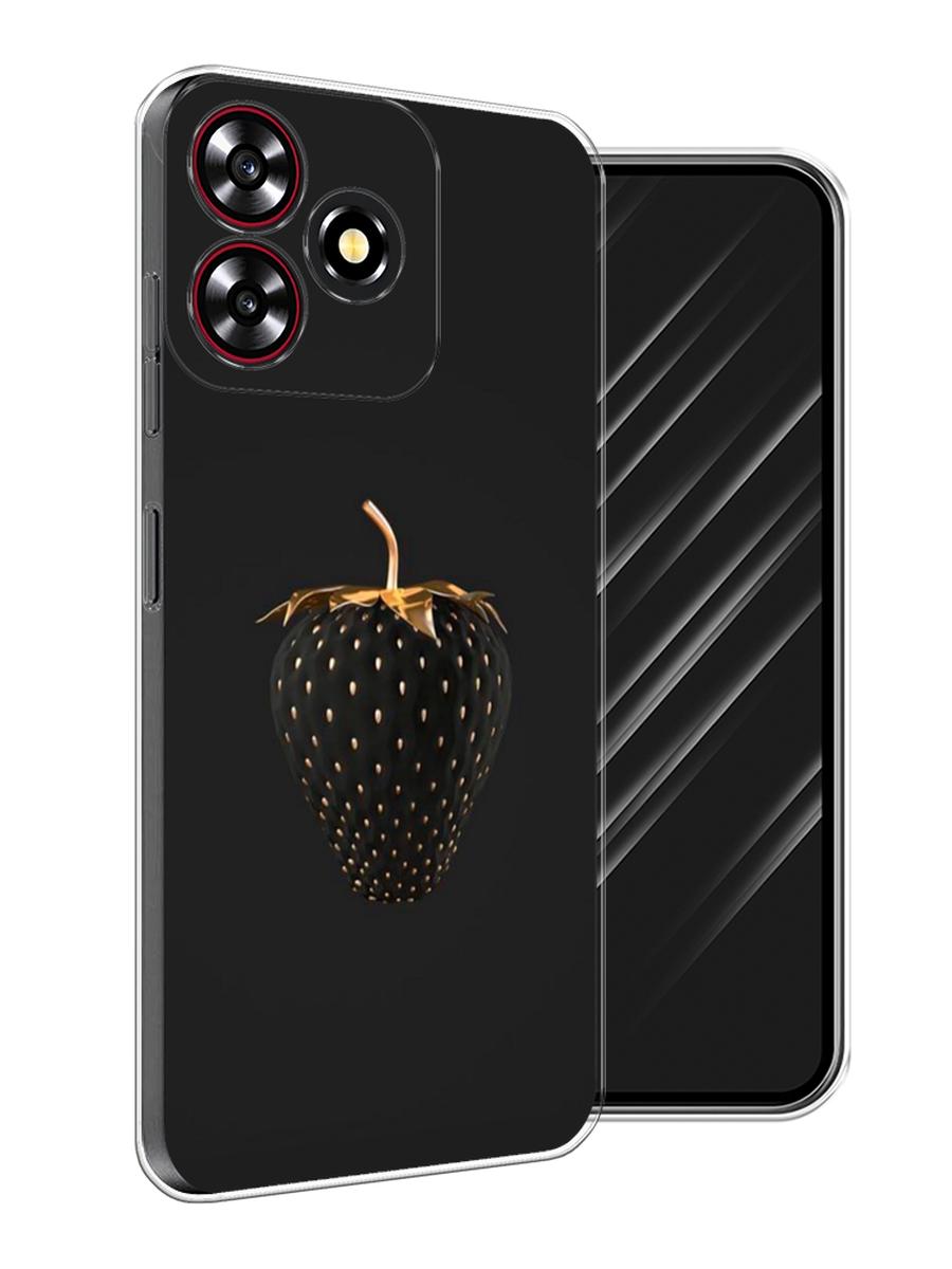 

Чехол Awog на ZTE Blade V50 Smart "Черно-золотая клубника", Черный;золотистый, 136550-1