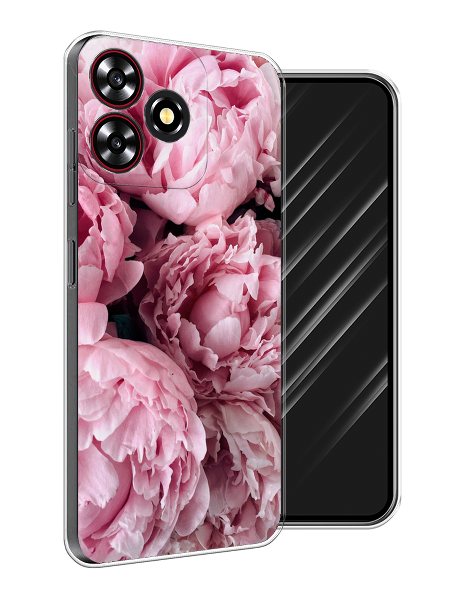 

Чехол Awog на ZTE Blade V50 Smart "Нежные пионы", Розовый;черный;белый, 136550-1
