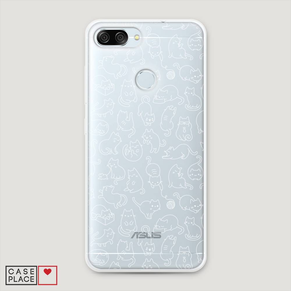 

Чехол Awog на ASUS ZenFone Max Plus M1 ZB570TL "Шкодливые котики", Черный;белый;серый, 43050-2