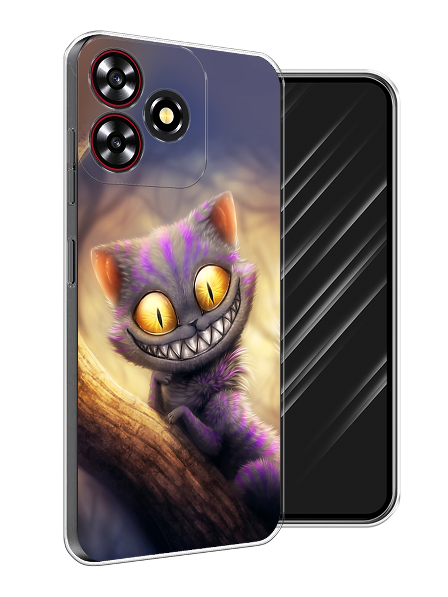 

Чехол Awog на ZTE Blade V50 Smart "Cheshire Cat", Фиолетовый;желтый, 136550-1