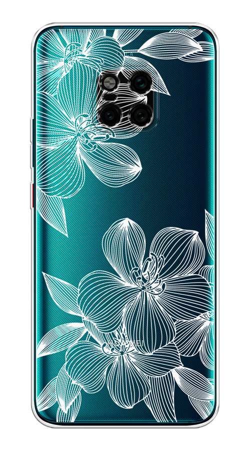 

Чехол на Huawei Mate 20 Pro "Крокус", Белый;прозрачный, 67050-1
