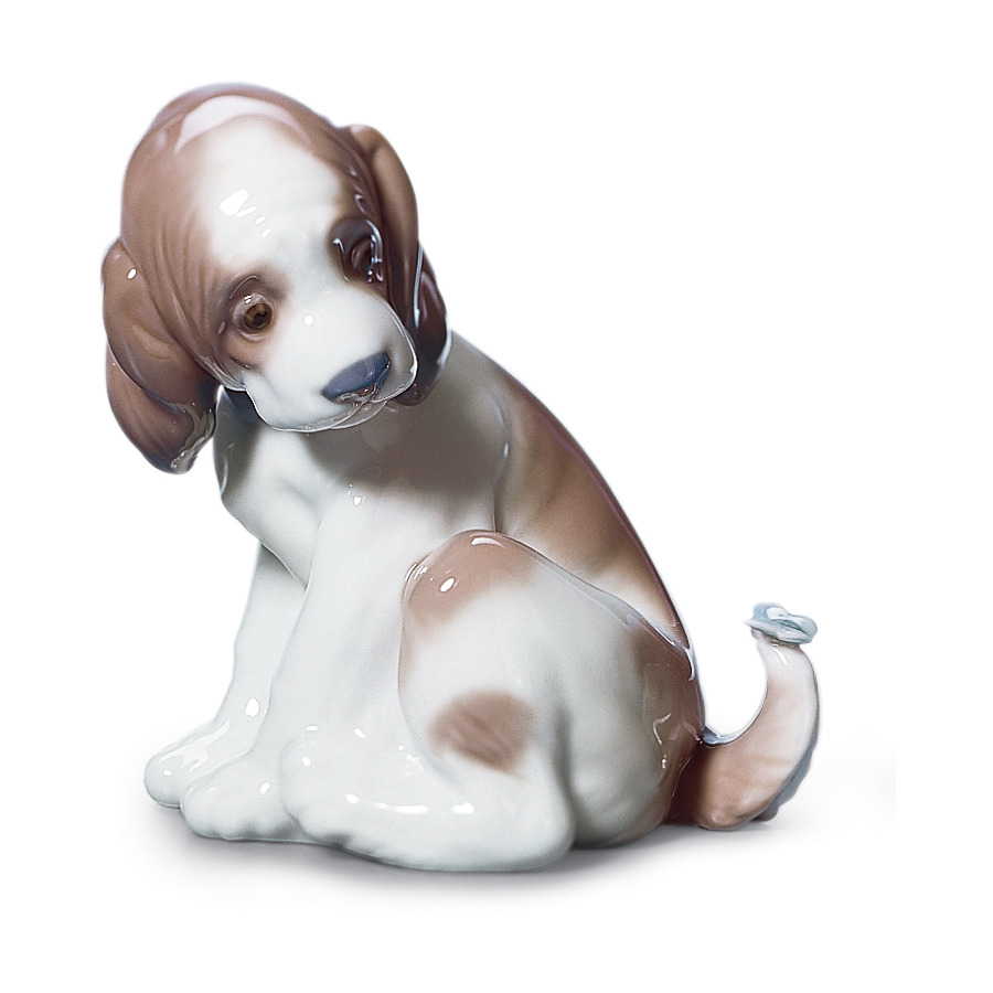 

Фигурка Lladro Удивление - щенок и мотылек 11х11 см, фарфор, Разноцветный