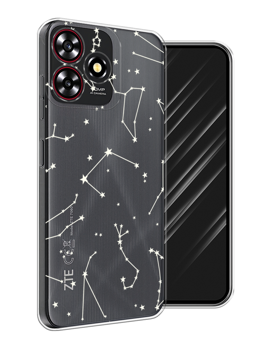 

Чехол Awog на ZTE Blade A73 4G "Созвездия", Прозрачный;серый;бежевый, 136450-1