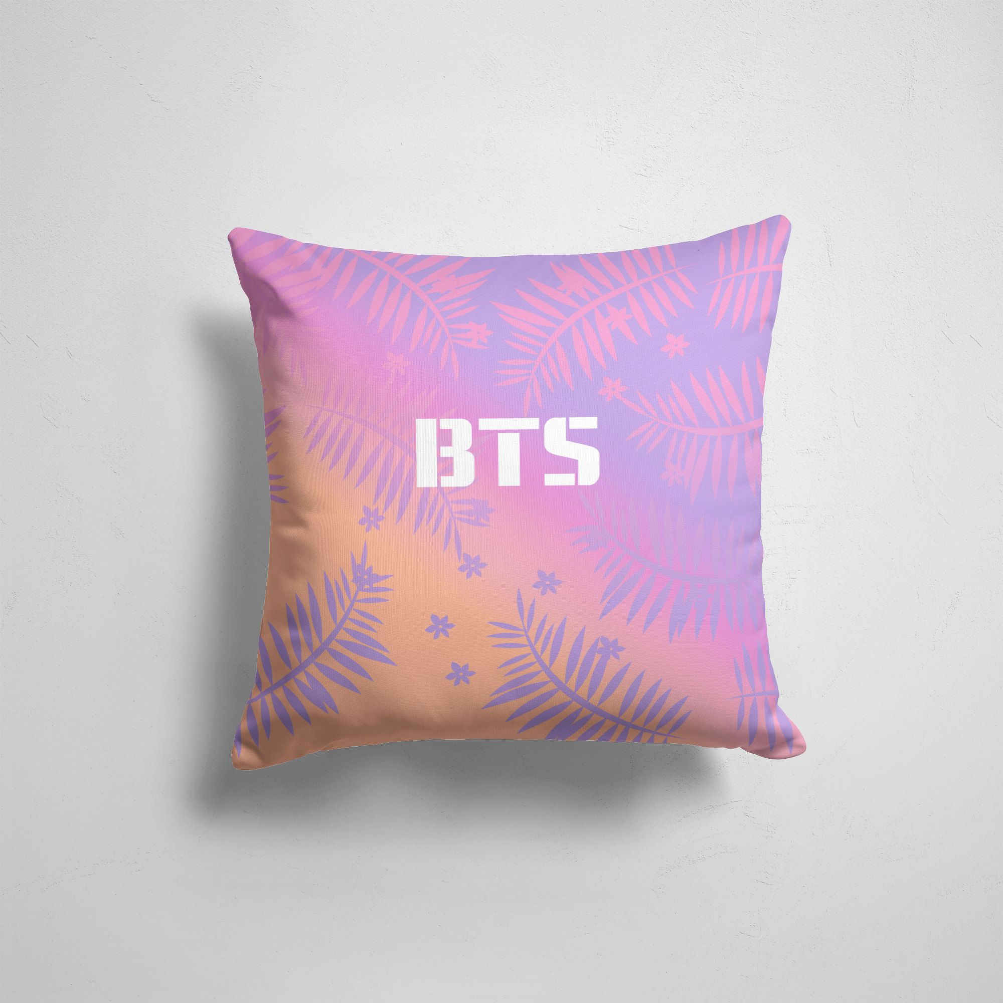 

Подушка декоративная 45х45см K pop BTS, Разноцветный